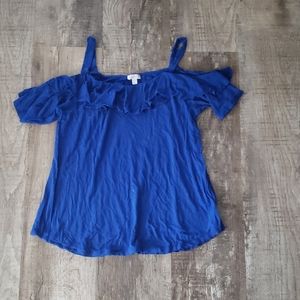 Blue spense top